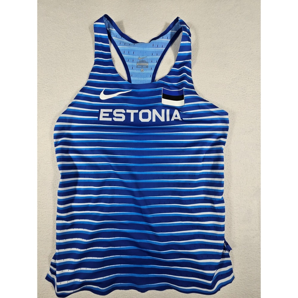 Nike Pro Elite Estonia National Team Track & Field Singlet Size Small CI8130-XXX